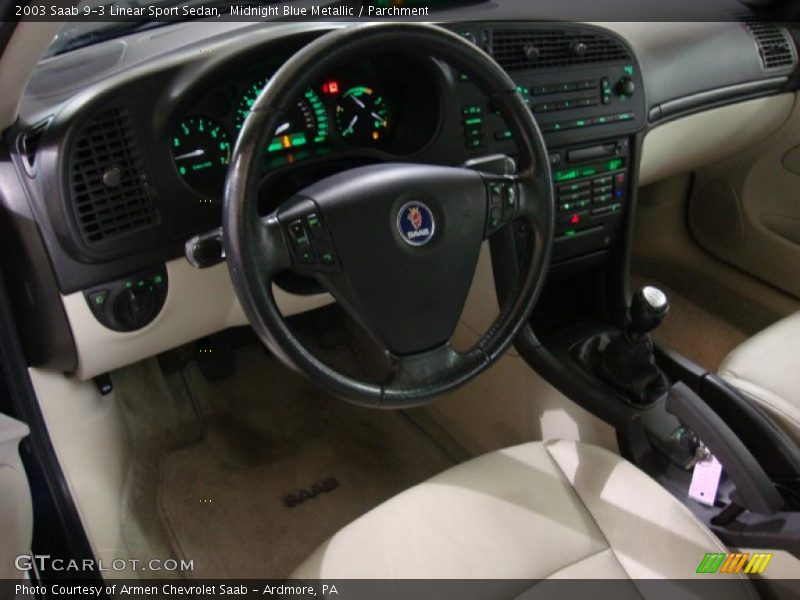  2003 9-3 Linear Sport Sedan Parchment Interior