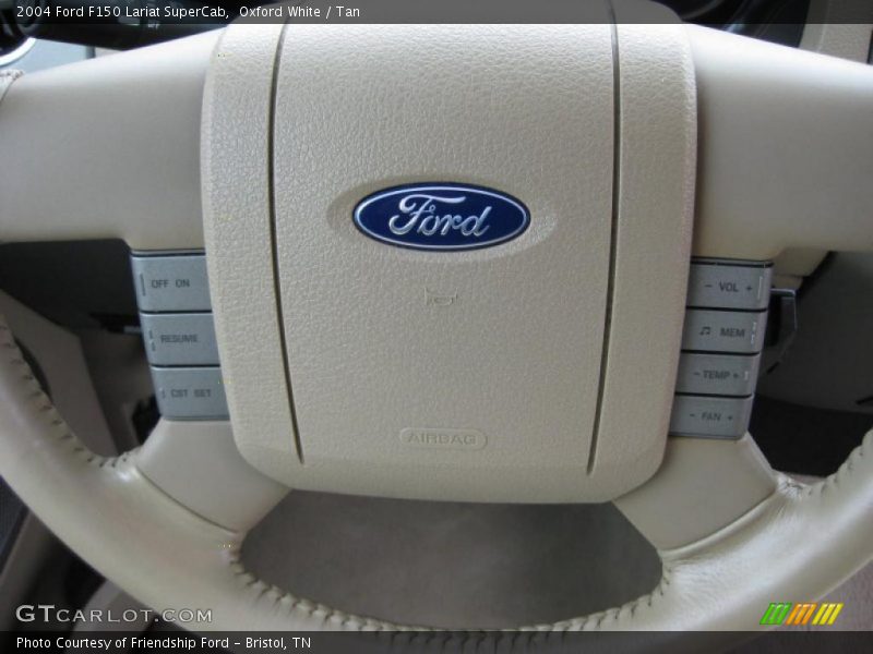 Oxford White / Tan 2004 Ford F150 Lariat SuperCab