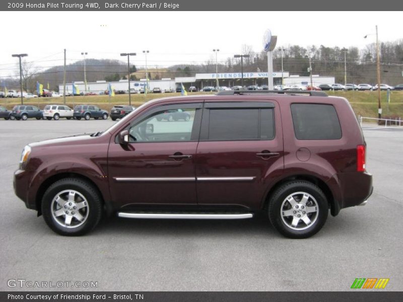  2009 Pilot Touring 4WD Dark Cherry Pearl