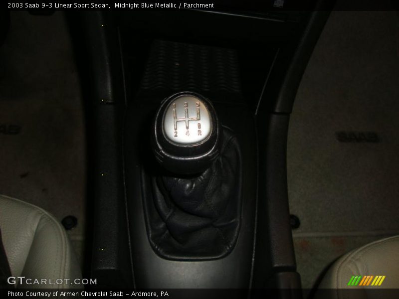  2003 9-3 Linear Sport Sedan 5 Speed Manual Shifter