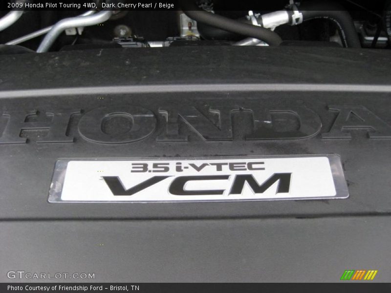 2009 Pilot Touring 4WD Engine - 3.5 Liter SOHC 24-Valve i-VTEC V6