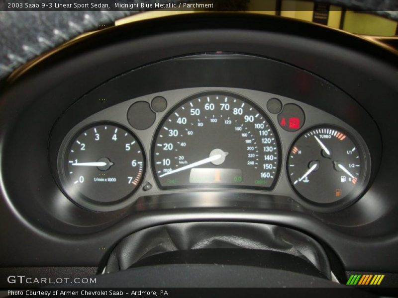  2003 9-3 Linear Sport Sedan Linear Sport Sedan Gauges