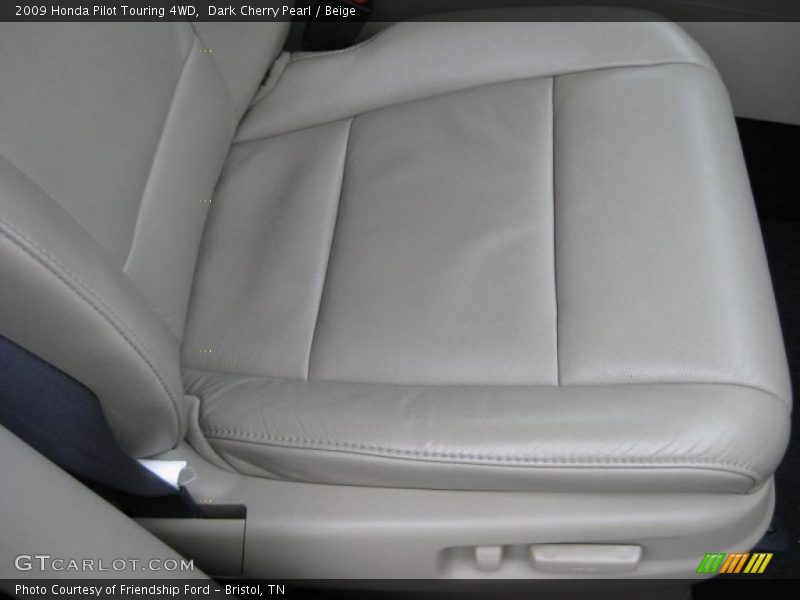 Dark Cherry Pearl / Beige 2009 Honda Pilot Touring 4WD