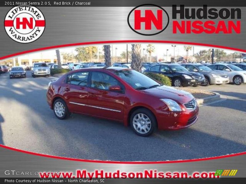 Red Brick / Charcoal 2011 Nissan Sentra 2.0 S