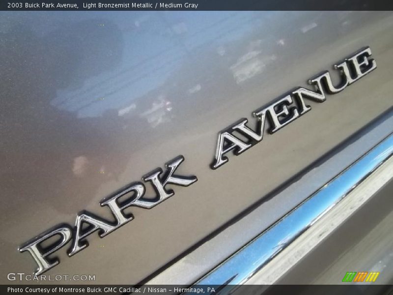 Light Bronzemist Metallic / Medium Gray 2003 Buick Park Avenue