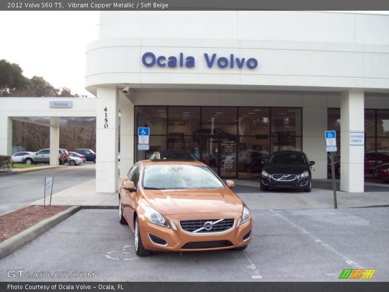 Vibrant Copper Metallic / Soft Beige 2012 Volvo S60 T5