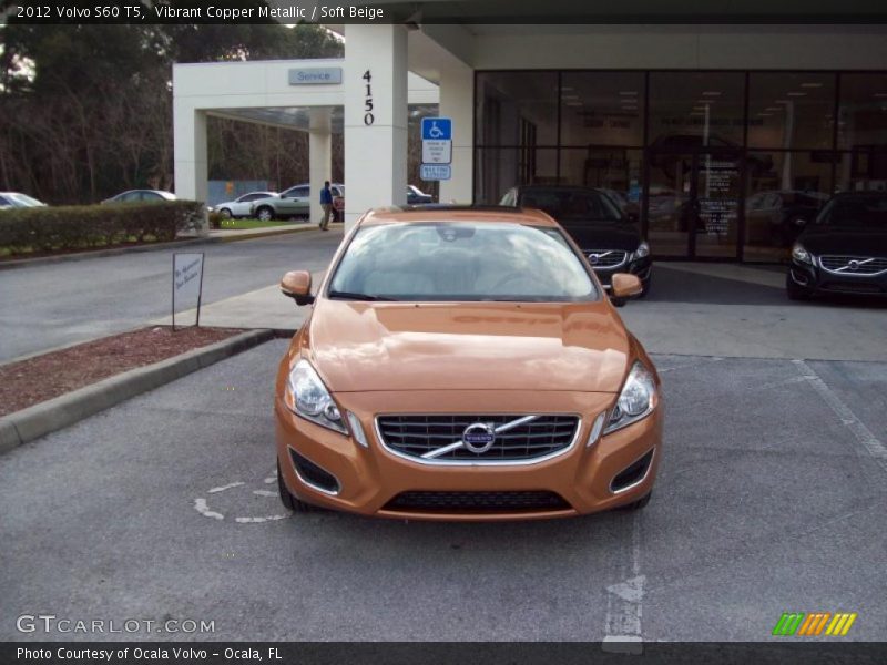 Vibrant Copper Metallic / Soft Beige 2012 Volvo S60 T5