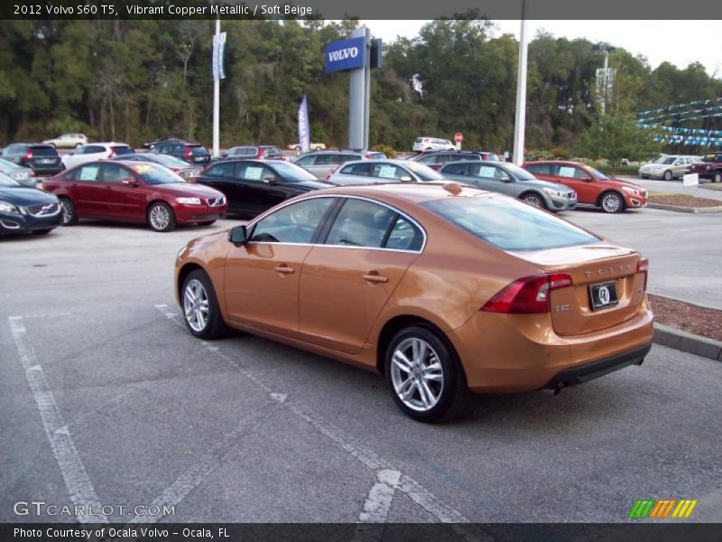 Vibrant Copper Metallic / Soft Beige 2012 Volvo S60 T5