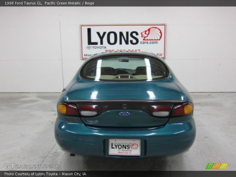 Pacific Green Metallic / Beige 1996 Ford Taurus GL