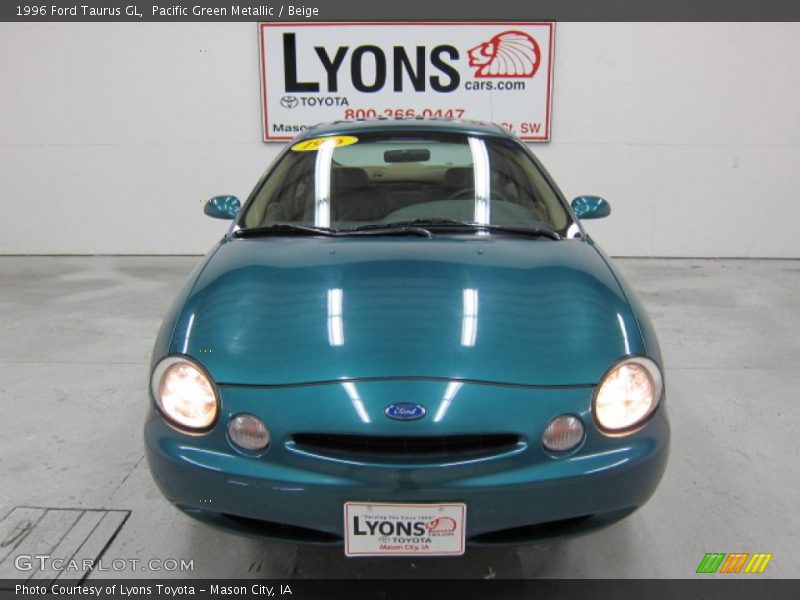 Pacific Green Metallic / Beige 1996 Ford Taurus GL