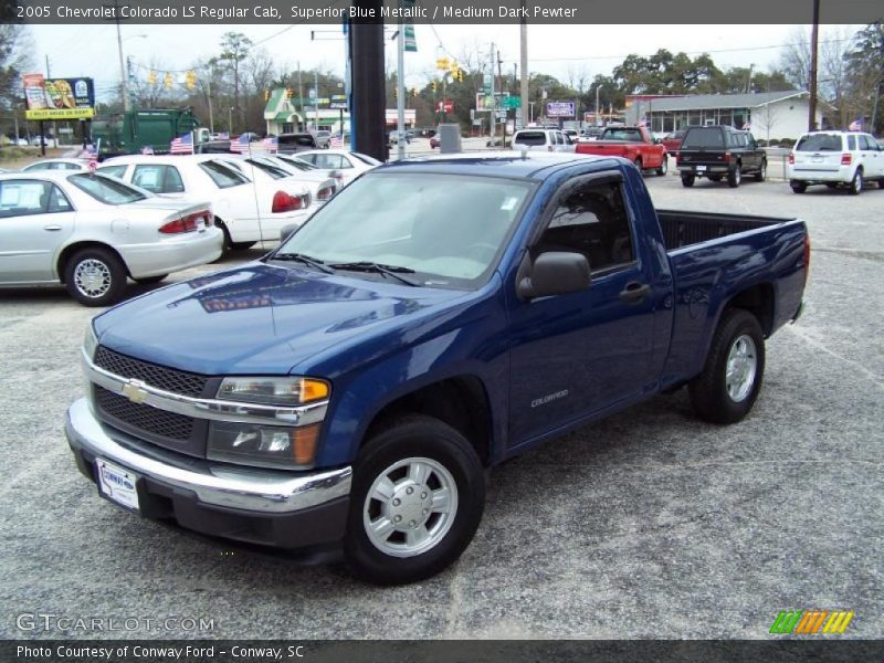 Superior Blue Metallic / Medium Dark Pewter 2005 Chevrolet Colorado LS Regular Cab