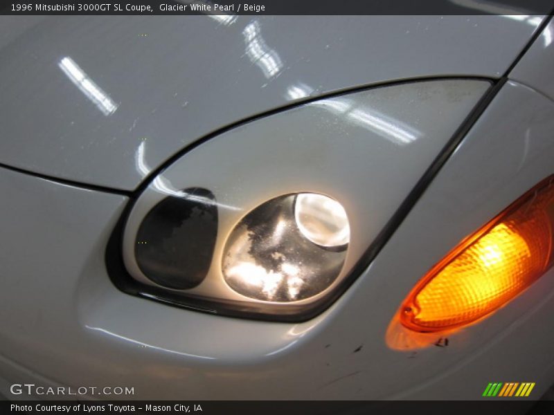 Glacier White Pearl / Beige 1996 Mitsubishi 3000GT SL Coupe