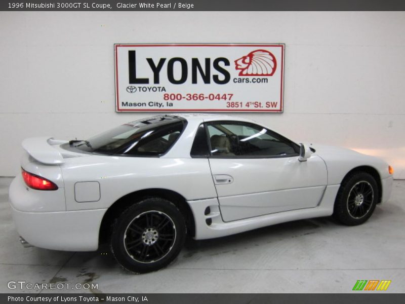 Glacier White Pearl / Beige 1996 Mitsubishi 3000GT SL Coupe