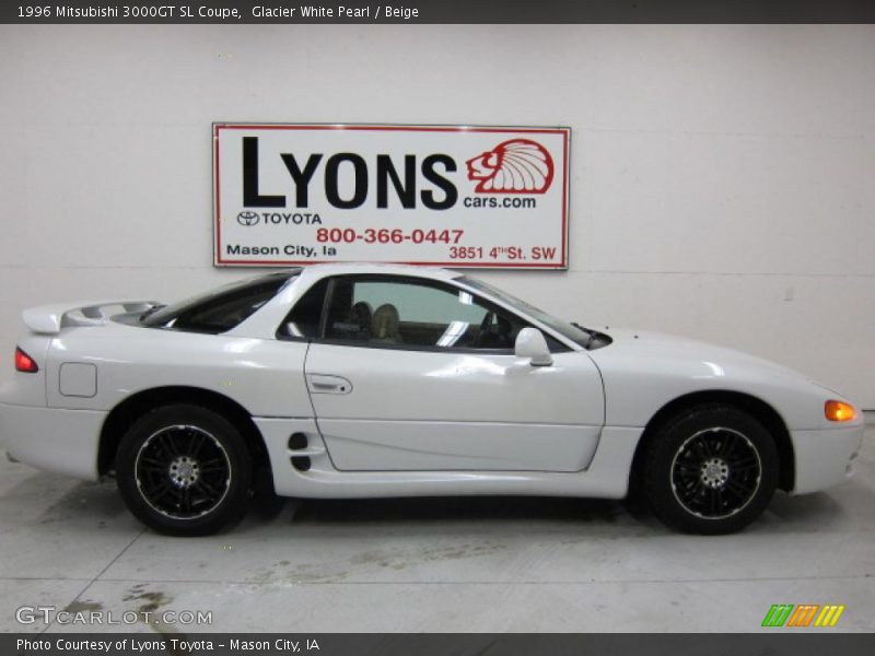 Glacier White Pearl / Beige 1996 Mitsubishi 3000GT SL Coupe
