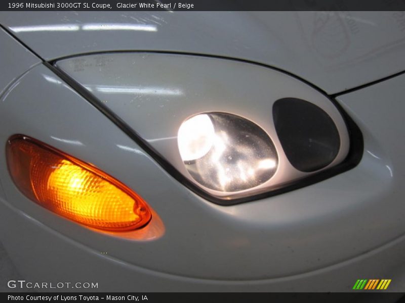 Glacier White Pearl / Beige 1996 Mitsubishi 3000GT SL Coupe