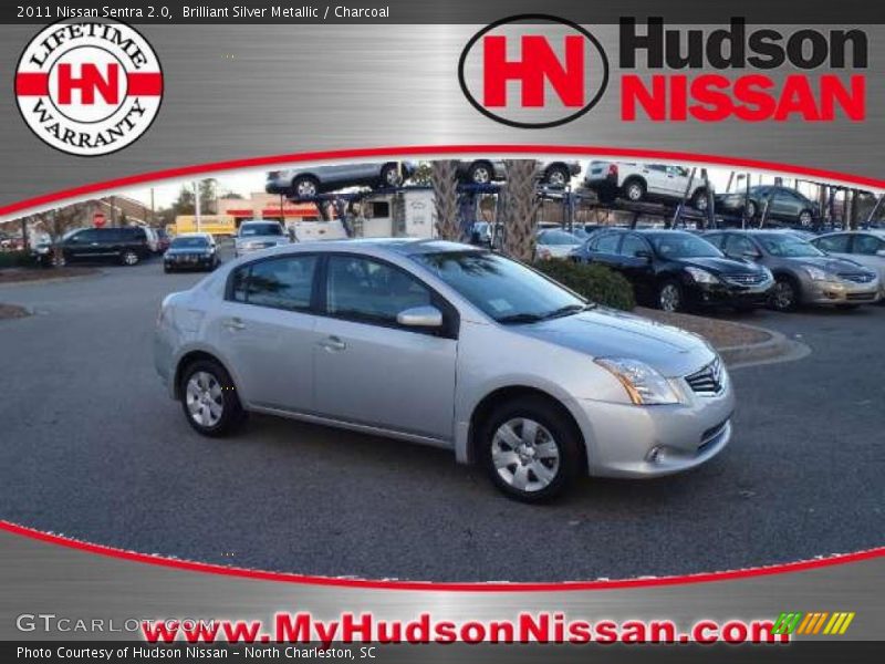Brilliant Silver Metallic / Charcoal 2011 Nissan Sentra 2.0
