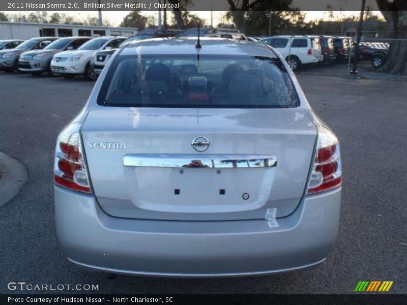 Brilliant Silver Metallic / Charcoal 2011 Nissan Sentra 2.0