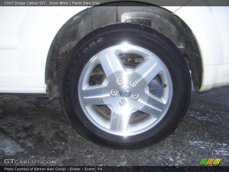 Stone White / Pastel Slate Gray 2007 Dodge Caliber SXT
