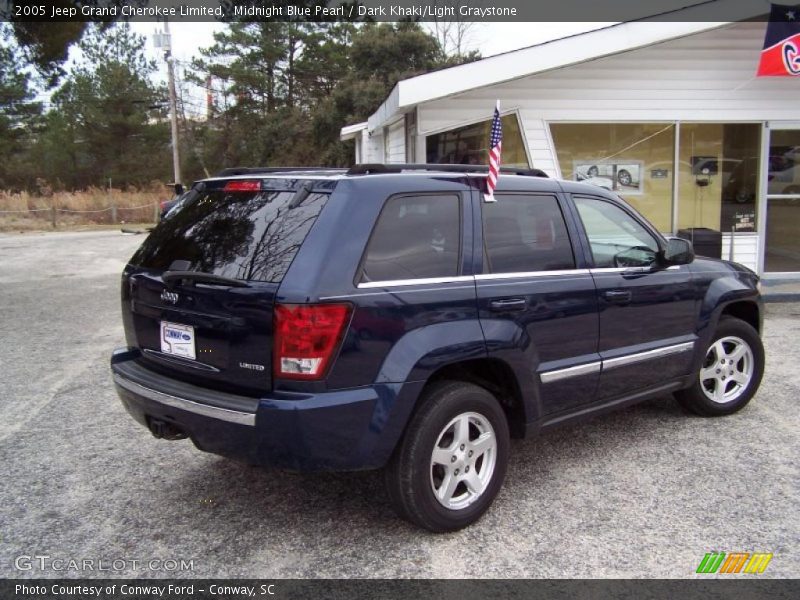 Midnight Blue Pearl / Dark Khaki/Light Graystone 2005 Jeep Grand Cherokee Limited