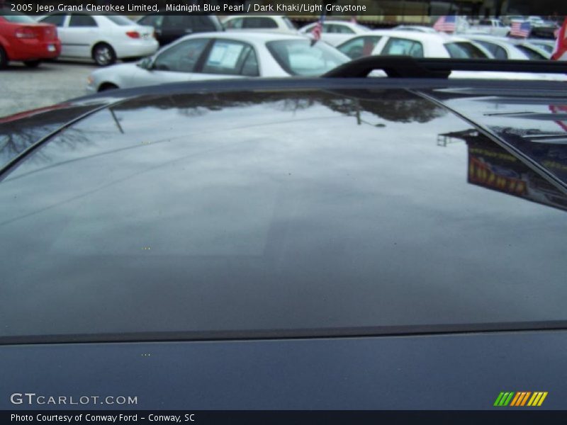 Midnight Blue Pearl / Dark Khaki/Light Graystone 2005 Jeep Grand Cherokee Limited