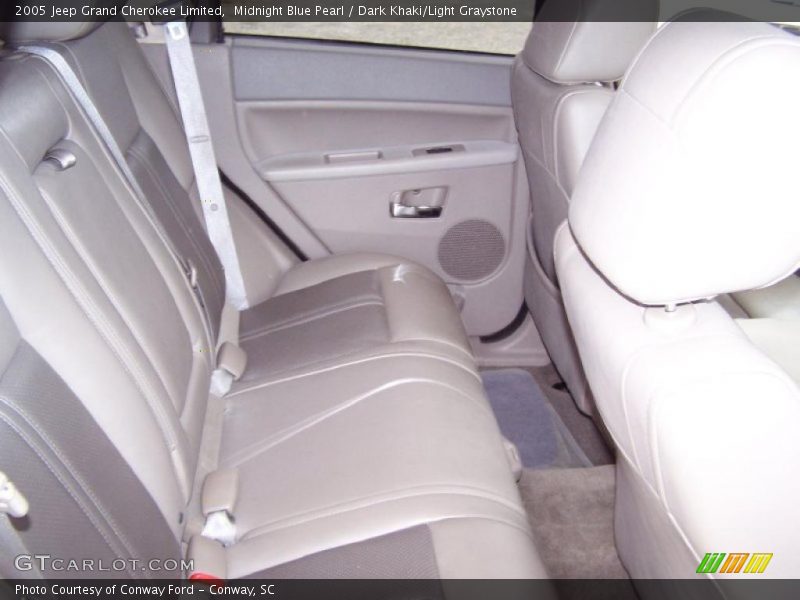 Midnight Blue Pearl / Dark Khaki/Light Graystone 2005 Jeep Grand Cherokee Limited