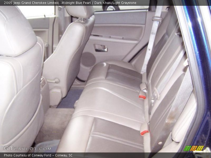 Midnight Blue Pearl / Dark Khaki/Light Graystone 2005 Jeep Grand Cherokee Limited