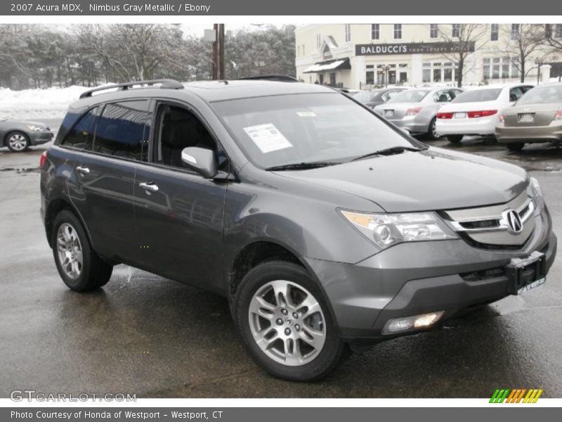 Nimbus Gray Metallic / Ebony 2007 Acura MDX