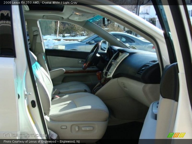 Crystal White / Light Gray 2008 Lexus RX 350 AWD