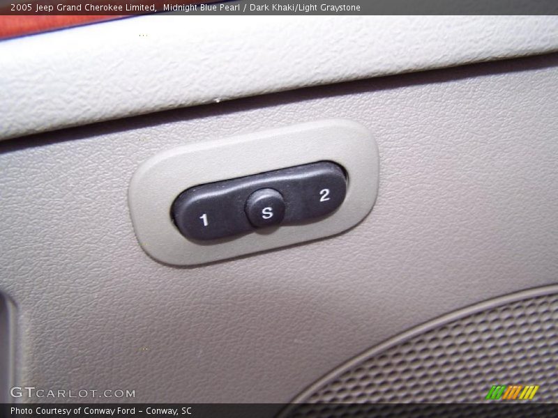 Midnight Blue Pearl / Dark Khaki/Light Graystone 2005 Jeep Grand Cherokee Limited