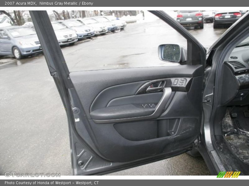 Nimbus Gray Metallic / Ebony 2007 Acura MDX