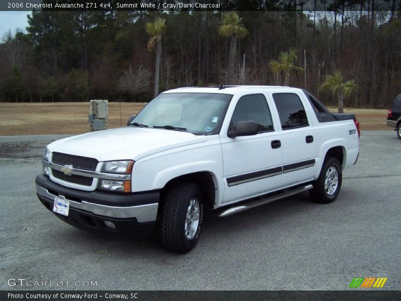 Summit White / Gray/Dark Charcoal 2006 Chevrolet Avalanche Z71 4x4