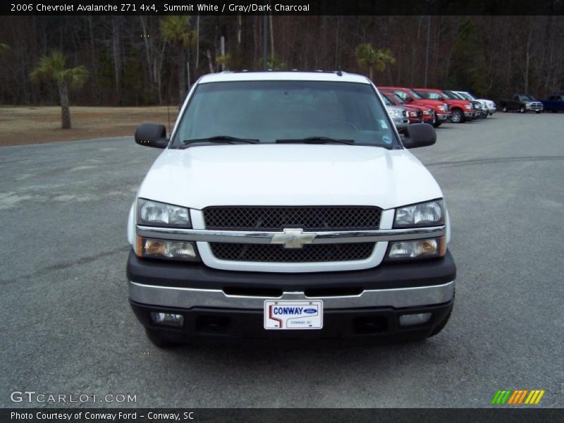 Summit White / Gray/Dark Charcoal 2006 Chevrolet Avalanche Z71 4x4