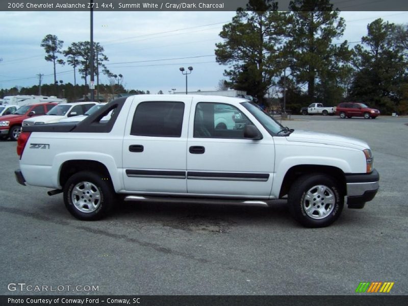 Summit White / Gray/Dark Charcoal 2006 Chevrolet Avalanche Z71 4x4