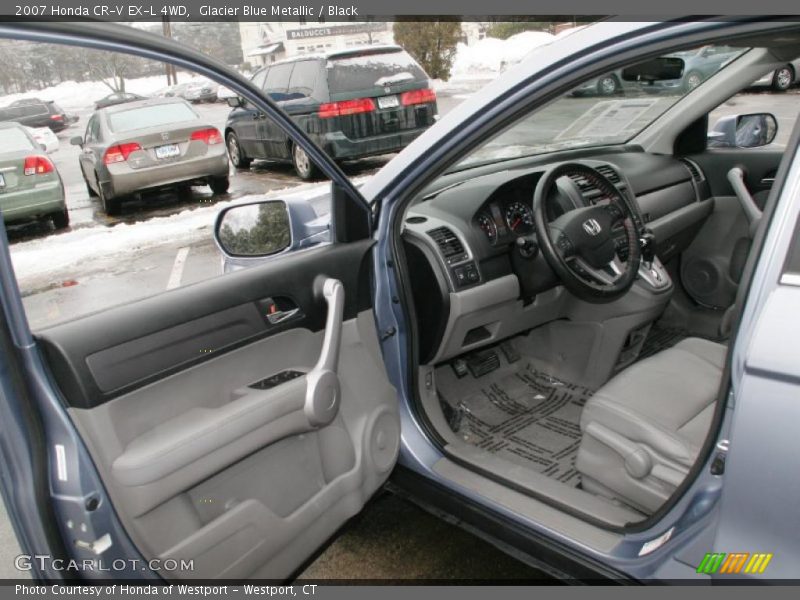 Glacier Blue Metallic / Black 2007 Honda CR-V EX-L 4WD