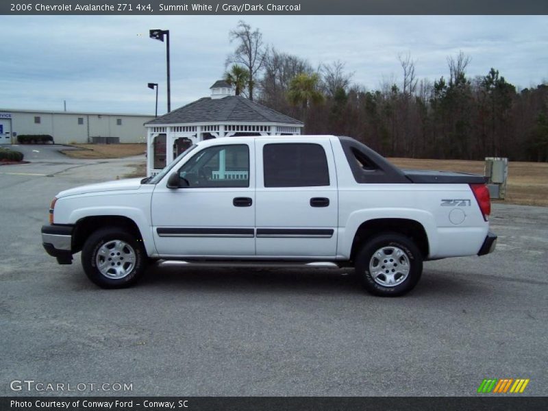 Summit White / Gray/Dark Charcoal 2006 Chevrolet Avalanche Z71 4x4