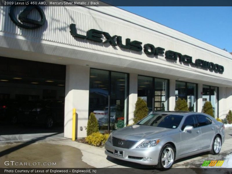 Mercury Silver Metallic / Black 2009 Lexus LS 460 AWD