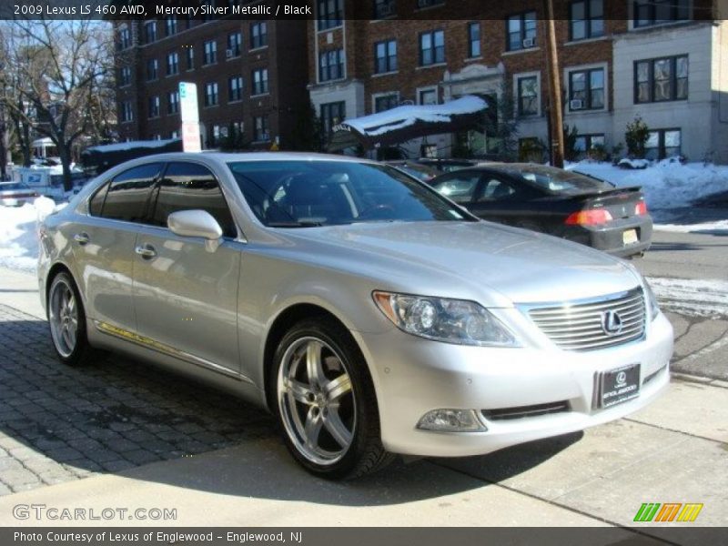 Mercury Silver Metallic / Black 2009 Lexus LS 460 AWD