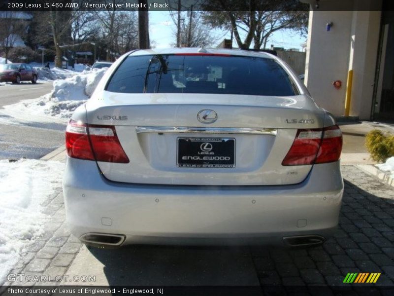 Mercury Silver Metallic / Black 2009 Lexus LS 460 AWD