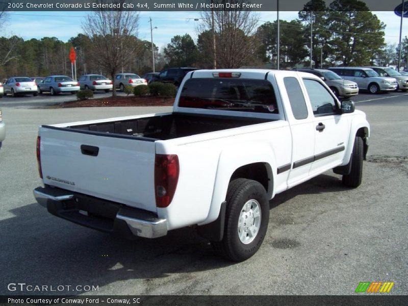 Summit White / Medium Dark Pewter 2005 Chevrolet Colorado LS Extended Cab 4x4