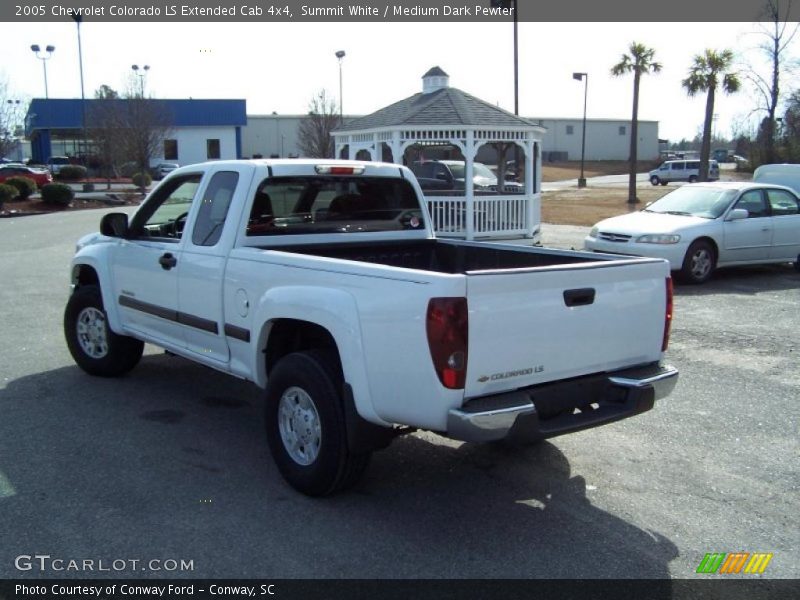 Summit White / Medium Dark Pewter 2005 Chevrolet Colorado LS Extended Cab 4x4