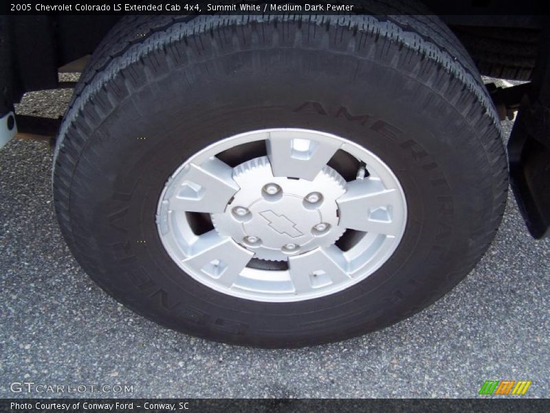 Summit White / Medium Dark Pewter 2005 Chevrolet Colorado LS Extended Cab 4x4