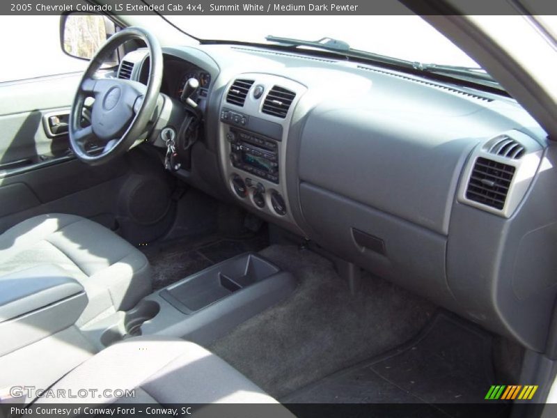 Summit White / Medium Dark Pewter 2005 Chevrolet Colorado LS Extended Cab 4x4