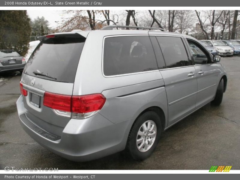 Slate Green Metallic / Gray 2008 Honda Odyssey EX-L