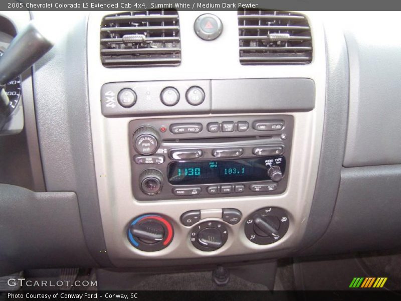 Summit White / Medium Dark Pewter 2005 Chevrolet Colorado LS Extended Cab 4x4