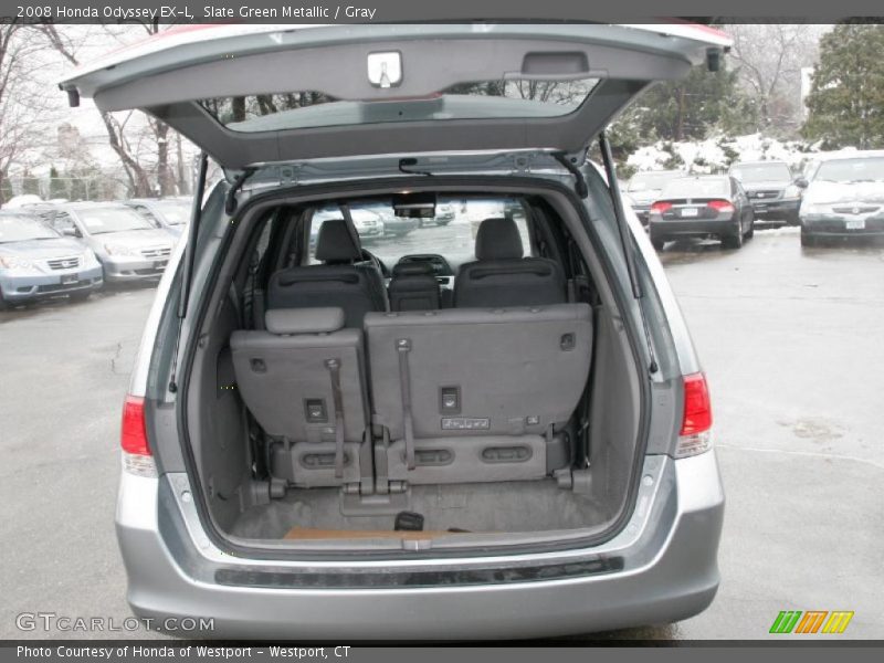 Slate Green Metallic / Gray 2008 Honda Odyssey EX-L