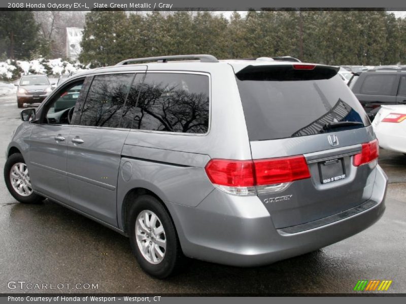 Slate Green Metallic / Gray 2008 Honda Odyssey EX-L