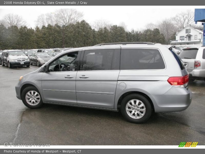 Slate Green Metallic / Gray 2008 Honda Odyssey EX-L