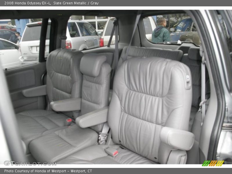 Slate Green Metallic / Gray 2008 Honda Odyssey EX-L
