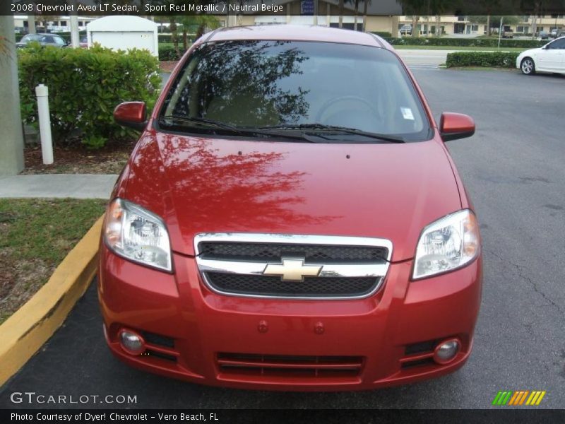 Sport Red Metallic / Neutral Beige 2008 Chevrolet Aveo LT Sedan