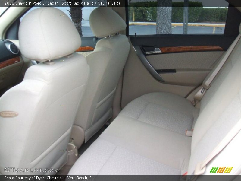 Sport Red Metallic / Neutral Beige 2008 Chevrolet Aveo LT Sedan